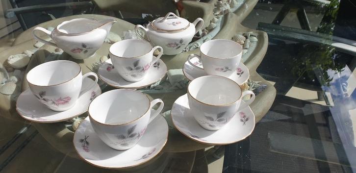 Made in Chexoslovakia antiek KOFFIE THEE servies, Antiek en Kunst, Antiek | Servies compleet, Ophalen of Verzenden