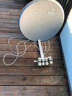 Electrosat Electro sat schotel 4x LMB met muursteun, (Schotel)antenne, Ophalen of Verzenden