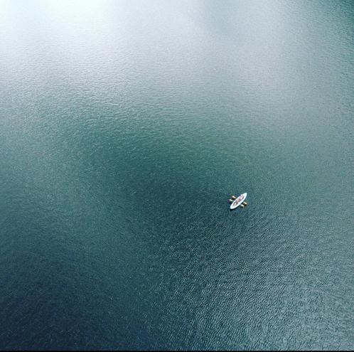 Opblaasbare Kayak 3 personen, Watersport en Boten, Kano's, Zo goed als nieuw, Kajak, Drie personen of meer, Opblaasbaar, Met peddels