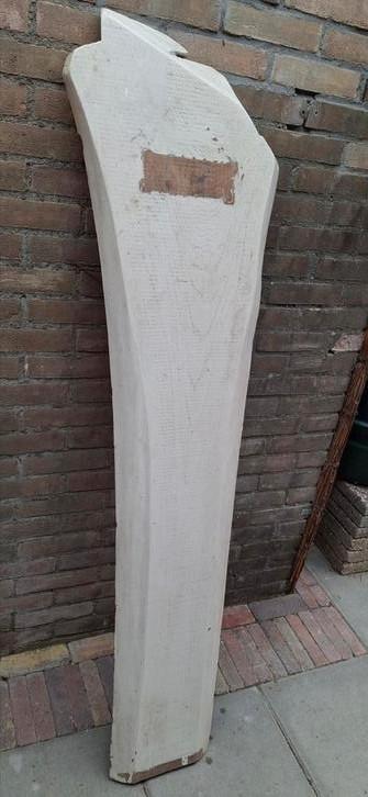 Eiken Boomstam hout 162 cm L x 27 cm b x 5 cm d, Doe-het-zelf en Verbouw, Hout en Planken, Plank, Overige houtsoorten, Minder dan 200 cm