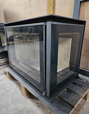 BARBAS UNILUX 3 200 houtkachel inbouw hoek haard gebruikt beschikbaar voor biedingen