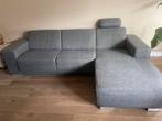 Grijze bank met longchair Pronto, Huis en Inrichting, Banken | Bankstellen, Ophalen, 250 tot 300 cm, Gebruikt, Minder dan 75 cm