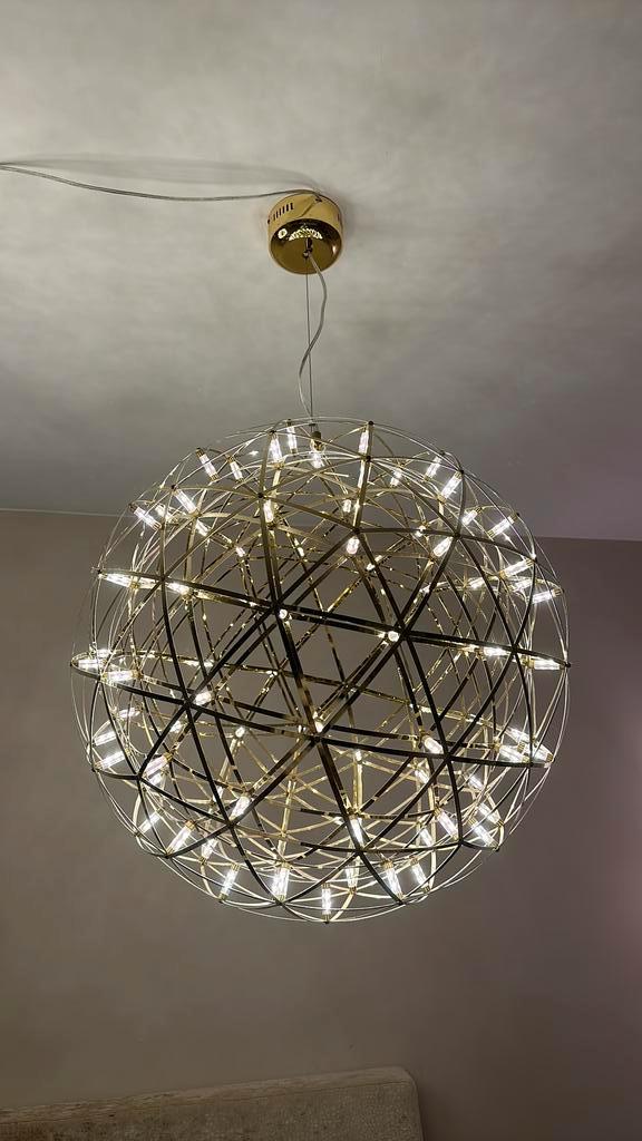 Twee design hanglampen - Moooi geinspireerd, ook los te koop, Huis en Inrichting, Lampen | Hanglampen, Zo goed als nieuw, 50 tot 75 cm