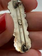 T801 Prachtige zilveren streekdracht broche, Sieraden, Tassen en Uiterlijk, Antieke sieraden, Ophalen of Verzenden, Zilver, Broche