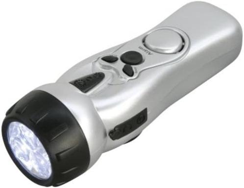 Skymaster 3 LED dynamo zaklamp alarm radio noodpakket NIEUW, Caravans en Kamperen, Kampeeraccessoires, Nieuw, Ophalen of Verzenden