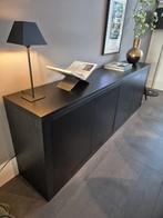 Dressoir zwart MDF vurenhout!, Huis en Inrichting, Kasten | Dressoirs, Ophalen, Zo goed als nieuw, 25 tot 50 cm, 200 cm of meer