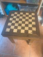 Schaakbord / schaaktafel van mooi hout, Ophalen of Verzenden, 45 tot 60 cm, Minder dan 55 cm, Zo goed als nieuw