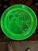 Uranium Glas Fruitschaal, Antiek en Kunst, Ophalen of Verzenden