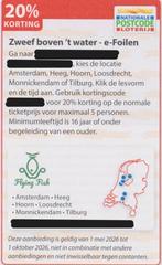 Zweef boven ’t water - e-Foilen. 20% korting voor max 5 pers, Drie personen of meer, Kortingsbon