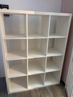 Ikea Kallax kast wit 112x147, Ophalen, Met plank(en), Gebruikt, 100 tot 150 cm