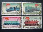 Postzegels treinen Noord Korea 1988., Postzegels en Munten, Postzegels | Thematische zegels, Treinen, Ophalen of Verzenden