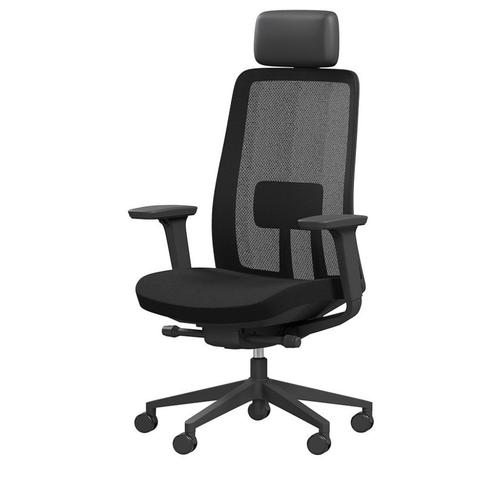 Ergonice K10 Bureaustoel met Hoofdsteun – Ultiem Comfort., Huis en Inrichting, Bureaustoelen, Nieuw, Bureaustoel, Zwart, Ergonomisch