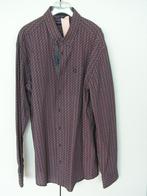 NIEUW donkerrood overhemd met lange mouwen maat 45-46, Ophalen of Verzenden, Nieuw, Overige kleuren, Overige halswijdtes