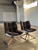 B&B Italia Husk Fauteuil | 2 stuks (NIEUWSTAAT), Hout, 75 tot 100 cm, Ophalen of Verzenden, Zo goed als nieuw