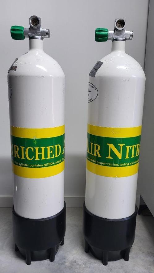 Duikflessen 12 Liter lang, Watersport en Boten, Duiken, Zo goed als nieuw, Duikfles, Ophalen