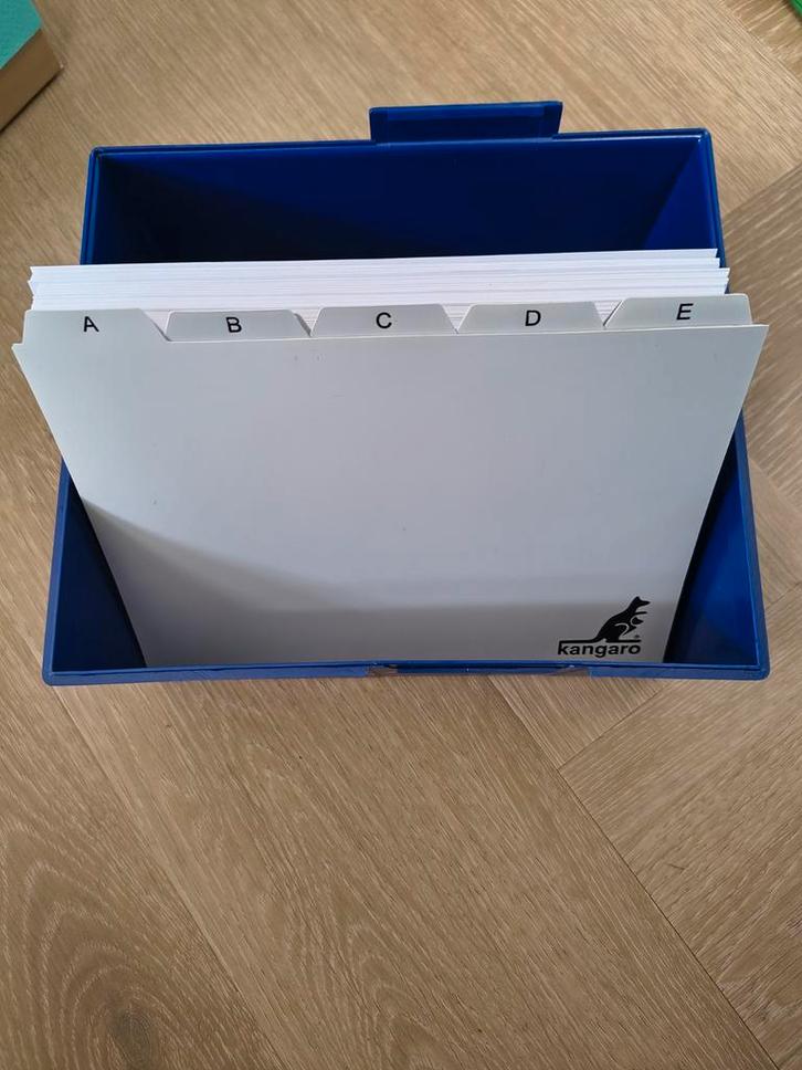Kaartenbak met alfabet, Diversen, Bureau-accessoires, Zo goed als nieuw, Ophalen of Verzenden