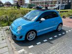 Fiat 500 1.4 T-jet Abarth C 103KW AUT 2013 Blauw, Auto's, Parkeersensor, 15 km/l, 4 cilinders, Leder