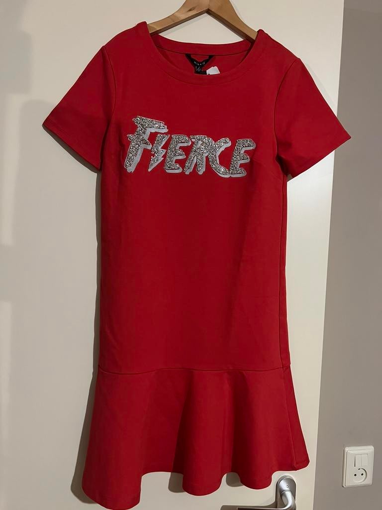 Nikkie mooi kort rood jurkje/ maat 32, Verzenden, Nieuw, Maat 34 (XS) of kleiner, Boven de knie