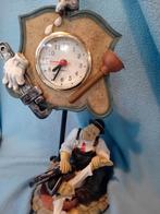 Laurel en hardy beeldje klok, Antiek en Kunst, Ophalen of Verzenden
