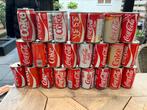 Grote partij vintage coca cola blikjes, Verzamelen, Blikken, Overige merken, Gebruikt, Ophalen of Verzenden