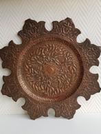 Antiek koperen bord, Perzië, fijn drijfwerk, Antiek en Kunst, Antiek | Koper en Brons, Ophalen of Verzenden
