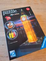 3D puzzel Big Ben (London) Ravensburger Night Edition, Ophalen of Verzenden, Minder dan 500 stukjes, Zo goed als nieuw, Rubik's of 3D-puzzel