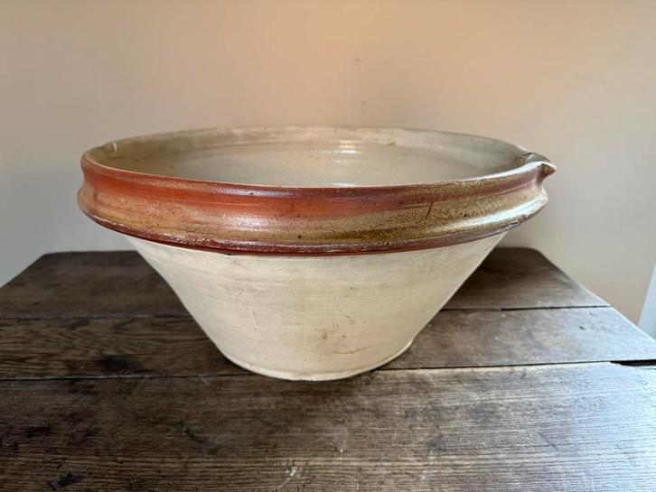 Grote antieke schenkkom aardewerk, Antiek en Kunst, Antiek | Schalen, Ophalen