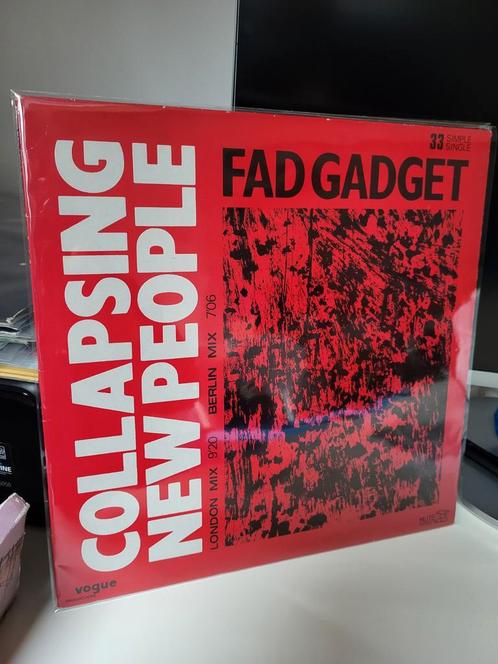 Fad Gadget - Collapsing new People London/Berlin Mix 12 inch, Cd's en Dvd's, Vinyl Singles, Zo goed als nieuw, Maxi-single, Pop