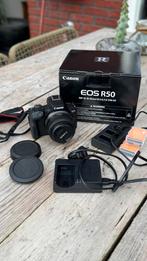 Canon R50 + RF-S 18-45 IS STM, Ophalen of Verzenden, Zo goed als nieuw, Canon, Geen optische zoom