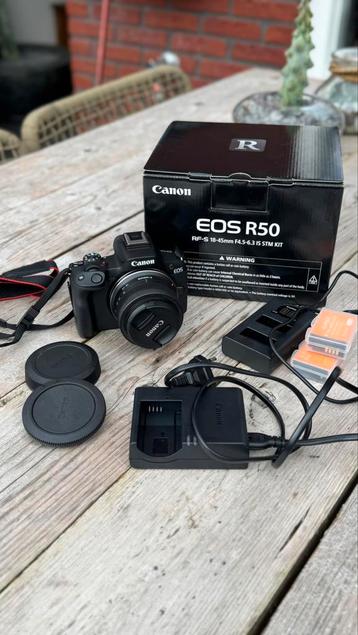 Canon R50 + RF-S 18-45 IS STM beschikbaar voor biedingen