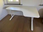 Ikea Bekant hoekbureau wit rechts - 160 cm breed, Ophalen, In hoogte verstelbaar, Zo goed als nieuw, Bureau