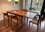 Vintage Niels Otto Møller Model 71 stoelen/tafel (Top staat), Huis en Inrichting, Tafels | Eettafels, Ophalen of Verzenden, Zo goed als nieuw