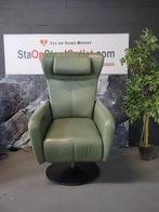 Sta op stoel Prominent Sorisso Eucalyptus Groen, Huis en Inrichting, Fauteuils, Minder dan 75 cm, Leer, Ophalen of Verzenden, Zo goed als nieuw