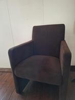 Eetkamerstoelen 4 stuks op wieltjes donkerbruin, Ophalen, Gebruikt, Bruin, Vier