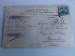Ansichtkaart geschreven vanuit Parijs 1910 met postzegel, Ophalen of Verzenden, Voor 1920, Frankrijk