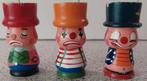 Vintage clowns eier dopjes handgemaakt., Ophalen of Verzenden, Gebruikt
