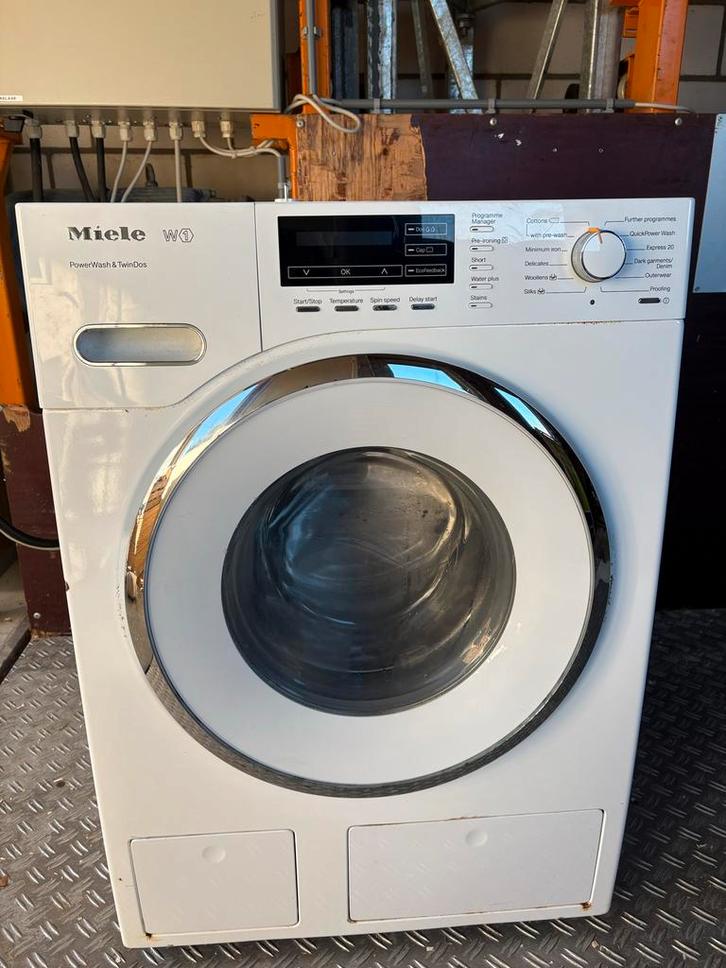 Te koop defecte Miele wasmachine (2ehands), Witgoed en Apparatuur, Wasmachines, Gebruikt, Voorlader, 6 tot 8 kg, 85 tot 90 cm