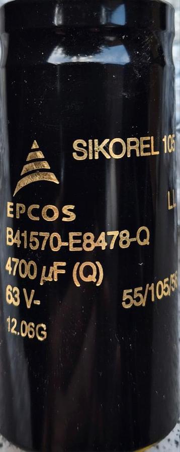 Elco EPCOS Beker 4700uF/63V NOS beschikbaar voor biedingen