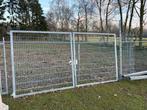 Gegalvaniseerde Dubbele Poort, Tuin en Terras, Tuinpoorten, Ophalen, Gebruikt, Staal, 150 tot 200 cm