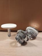 T.e.a.b. nieuwe afvoerplug fonteintje, keramisch mat wit, Ophalen of Verzenden, Nieuw, Chroom, Overige typen