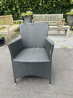 4 zwarte tuinstoelen., Tuin en Terras, Tuinstoelen, Ophalen, Gebruikt, Kunststof