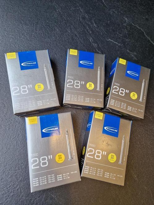 Schwalbe Binnenbanden 700C 28’’ SV20 80 mm vijf stuks, Sport en Fitness, Wielrennen, Nieuw, Overige typen, Ophalen of Verzenden