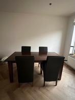 Tafel en 4 stoelen, Ophalen, Gebruikt, 50 tot 100 cm, Vijf personen of meer