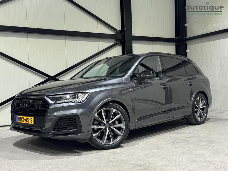 Audi Q7 55 TFSIe quattro S-LINE Aut. | panorama | leder | hu, Auto's, Audi, Bedrijf, Te koop, Q7, 360° camera, 4x4, ABS, Adaptive Cruise Control