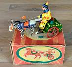 Blikken opwindbaar speelgoed Circus Clown & Paard USSR 1958, Antiek en Kunst, Antiek | Speelgoed, Ophalen of Verzenden