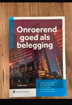 Boek onroerend goed als belegging, Boeken, Studieboeken en Cursussen, Zo goed als nieuw, Wolters Kluwer, Beta, HBO