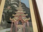 Schilderij op glas, pagode/tempel, Azië, Ophalen