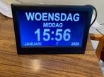 Dementieklok, Ophalen of Verzenden, Zo goed als nieuw, Digitaal, Staande klok