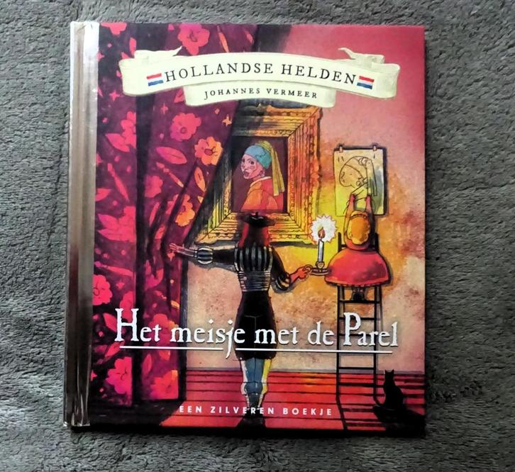 Zilveren boekje * Het meisje met de parel * Johannes Vermeer, Boeken, Kinderboeken | Jeugd | onder 10 jaar, Zo goed als nieuw