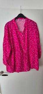Roze pink met witte stipjes tuniek polkadot maat 52/54, Ophalen of Verzenden, Zo goed als nieuw, Roze, Blouse of Tuniek